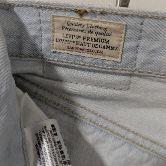 Levis Premium 501 Original Fit Cropped  Jeans women's - Picture 7 of 11